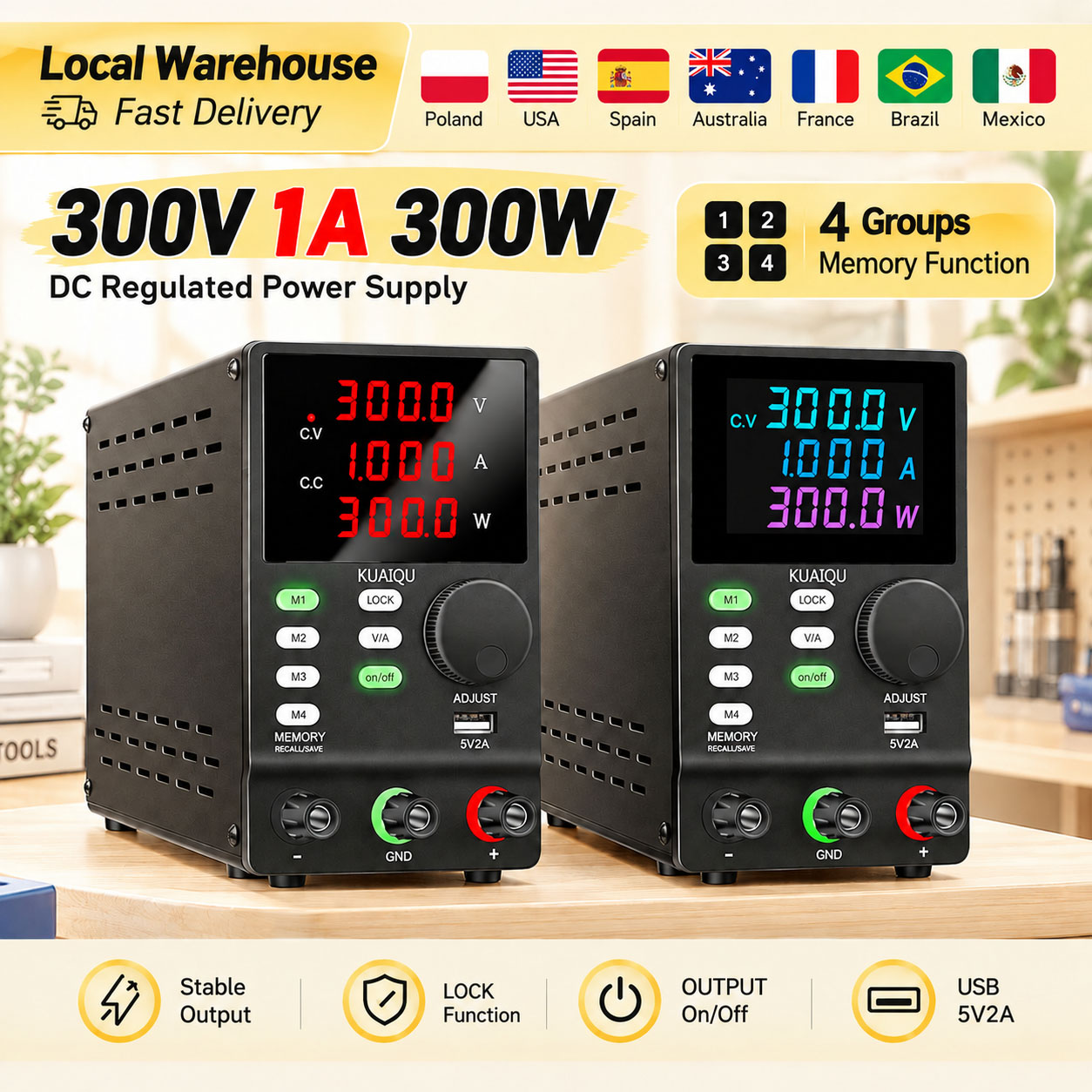 KUAIQU 300V 1A 300W DC Power S - Switching Dc Power Supply 300V 1A ulasan dan harga